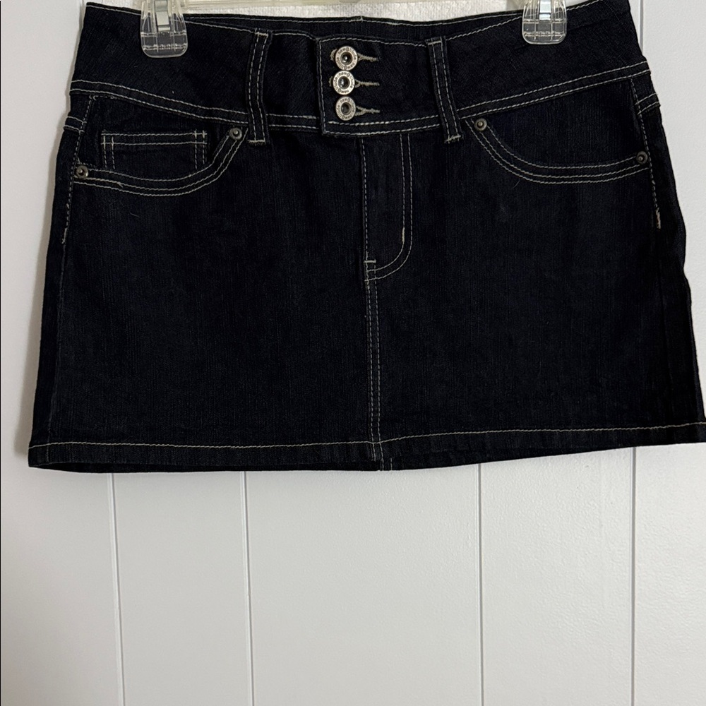 Chic Blue Denim Mini Skirt